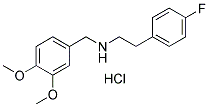 (3,4-DIMETHOXY-BENZYL)-[2-(4-FLUORO-PHENYL)-ETHYL]-AMINE HYDROCHLORIDE Structure