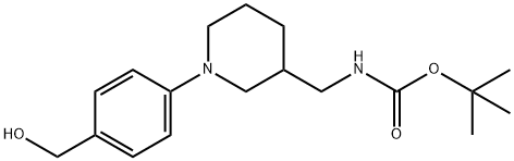 [1-(4-HYDROXYMETHYL-PHENYL)-PIPERIDIN-3-YLMETHYL]-CARBAMIC ACID TERT-BUTYL ESTER Struktur