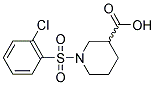 1-[(2-CHLOROPHENYL)SULFONYL]PIPERIDINE-3-CARBOXYLIC ACID Struktur