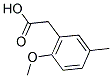 (2-METHOXY-5-METHYLPHENYL)ACETIC ACID Struktur