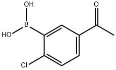 5-ACETYL-2-CHLOROPHENYLBORONIC ACID Struktur