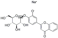 3',4'-DIHYDROXYFLAVONE-4'-BETA-D-GLUCOPYRANOSIDE SODIUM SALT Struktur