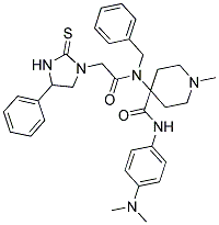 4-(N-BENZYL-2-(4-PHENYL-2-THIOXOIMIDAZOLIDIN-1-YL)ACETAMIDO)-N-(4-(DIMETHYLAMINO)PHENYL)-1-METHYLPIPERIDINE-4-CARBOXAMIDE Struktur