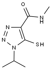 1-ISOPROPYL-5-MERCAPTO-N-METHYL-1H-1,2,3-TRIAZOLE-4-CARBOXAMIDE Struktur