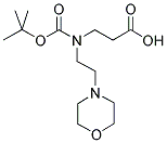 N-BOC-3-(2-MORPHOLIN-4-YL-ETHYLAMINO)-PROPIONIC ACID Struktur