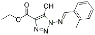 ETHYL 5-HYDROXY-1-{[(1E)-(2-METHYLPHENYL)METHYLENE]AMINO}-1H-1,2,3-TRIAZOLE-4-CARBOXYLATE Struktur