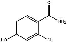 2-CHLORO-4-HYDROXYBENZAMIDE Struktur