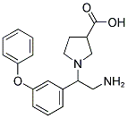 1-[2-AMINO-1-(3-PHENOXY-PHENYL)-ETHYL]-PYRROLIDINE-3-CARBOXYLIC ACID Struktur