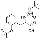 (S)-2-TERT-BUTOXYCARBONYLAMINO-3-(2-TRIFLUOROMETHOXY-PHENYL)-PROPIONIC ACID Struktur