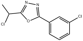 2-(1-CHLOROETHYL)-5-(3-CHLOROPHENYL)-1,3,4-OXADIAZOLE Struktur