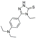 5-[4-(DIETHYLAMINO)PHENYL]-4-ETHYL-2,4-DIHYDRO-3H-1,2,4-TRIAZOLE-3-THIONE Struktur