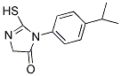 3-(4-ISOPROPYLPHENYL)-2-MERCAPTO-3,5-DIHYDRO-4H-IMIDAZOL-4-ONE Struktur