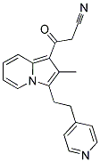 3-[2-METHYL-3-(2-PYRIDIN-4-YL-ETHYL)-INDOLIZIN-1-YL]-3-OXO-PROPIONITRILE Struktur