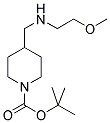 4-[(2-METHOXY-ETHYLAMINO)-METHYL]-PIPERIDINE-1-CARBOXYLIC ACID TERT-BUTYL ESTER Struktur