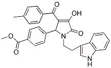 METHYL 4-[4-HYDROXY-1-[2-(1H-INDOL-3-YL)ETHYL]-3-(4-METHYLBENZOYL)-5-OXO-2,5-DIHYDRO-1H-PYRROL-2-YL]BENZOATE Struktur