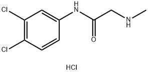 N-(3,4-DICHLOROPHENYL)-2-(METHYLAMINO)ACETAMIDE HYDROCHLORIDE Struktur