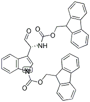 1-FMOC-3-(1(R)-FMOC-AMINO-2-OXOETHYL)INDOLE Struktur