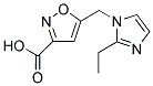 5-[(2-ETHYL-1H-IMIDAZOL-1-YL)METHYL]ISOXAZOLE-3-CARBOXYLIC ACID Struktur