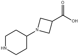 1-PIPERIDIN-4-YL-AZETIDINE-3-CARBOXYLIC ACID Struktur