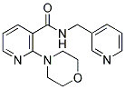 2-MORPHOLIN-4-YL-N-PYRIDIN-3-YLMETHYL-NICOTINAMIDE Struktur