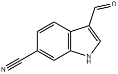 3-FORMYL-1H-INDOLE-6-CARBONITRILE Struktur