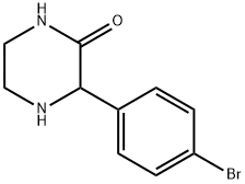 3-(4-BROMO-PHENYL)-PIPERAZIN-2-ONE Struktur