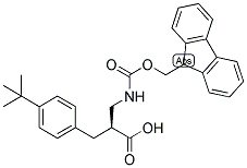 (S)-3-(4-TERT-BUTYL-PHENYL)-2-[(9H-FLUOREN-9-YLMETHOXYCARBONYLAMINO)-METHYL]-PROPIONIC ACID Struktur