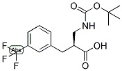 (S)-2-(TERT-BUTOXYCARBONYLAMINO-METHYL)-3-(3-TRIFLUOROMETHYL-PHENYL)-PROPIONIC ACID Struktur