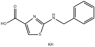 POTASSIUM 2-(BENZYLAMINO)-1,3-THIAZOLE-4-CARBOXYLATE Struktur