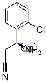 (S)-3-AMINO-3-(2-CHLOROPHENYL)PROPANENITRILE Struktur