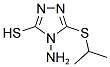 4-AMINO-5-(ISOPROPYLTHIO)-4H-1,2,4-TRIAZOLE-3-THIOL Struktur