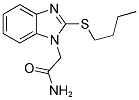 2-[2-(BUTYLTHIO)-1H-BENZIMIDAZOL-1-YL]ACETAMIDE Struktur