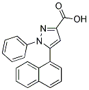 5-NAPHTHALEN-1-YL-1-PHENYL-1H-PYRAZOLE-3-CARBOXYLIC ACID Struktur