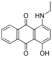 1-ETHYLAMINO-4-HYDROXY-ANTHRAQUINONE Struktur