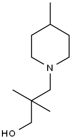 2,2-DIMETHYL-3-(4-METHYL-PIPERIDIN-1-YL)-PROPAN-1-OL Struktur