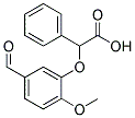 2-(5-FORMYL-2-METHOXYPHENOXY)-2-PHENYLACETIC ACID Struktur