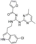 N-[2-(5-CHLORO-1H-INDOL-3-YL)ETHYL]-N'-(4,6-DIMETHYL-2-PYRIMIDINYL)-N'-(2-FUROYL)GUANIDINE Struktur