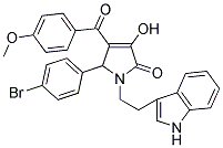 1-(2-(1H-INDOL-3-YL)ETHYL)-5-(4-BROMOPHENYL)-3-HYDROXY-4-(4-METHOXYBENZOYL)-1H-PYRROL-2(5H)-ONE Struktur