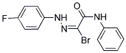 (1E)-2-ANILINO-N-(4-FLUOROPHENYL)-2-OXOETHANEHYDRAZONOYL BROMIDE Struktur