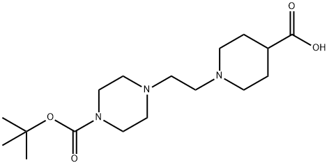 1-{2-[4-(TERT-ブチルトキシカルボニル)ピペラジノ]エチル}-4-ピペリジンカルボン酸 price.