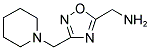 ([3-(PIPERIDIN-1-YLMETHYL)-1,2,4-OXADIAZOL-5-YL]METHYL)AMINE Struktur