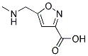 5-[(METHYLAMINO)METHYL]ISOXAZOLE-3-CARBOXYLIC ACID Struktur