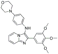 N-(4-MORPHOLINOPHENYL)-2-(3,4,5-TRIMETHOXYPHENYL)IMIDAZO[1,2-A]PYRIDIN-3-AMINE Struktur