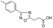 3-[3-(4-METHYLPHENYL)-1,2,4-OXADIAZOL-5-YL]PROPANOIC ACID Struktur