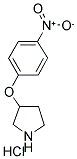 3-(4'-NITROPHENOXY)PYRROLIDINE HYDROCHLORIDE Struktur