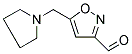 5-(1-PYRROLIDINYLMETHYL)-3-ISOXAZOLECARBALDEHYDE Struktur