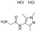 2-AMINO-N-(1,3,5-TRIMETHYL-1H-PYRAZOL-4-YL)ACETAMIDE DIHYDROCHLORIDE Struktur