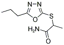 2-[(5-PROPYL-1,3,4-OXADIAZOL-2-YL)SULFANYL]PROPANAMIDE Struktur