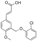 (2E)-3-(3-[(2-CHLOROPHENOXY)METHYL]-4-METHOXYPHENYL)-2-PROPENOIC ACID Struktur