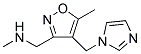 ([4-(1H-IMIDAZOL-1-YLMETHYL)-5-METHYLISOXAZOL-3-YL]METHYL)METHYLAMINE Struktur